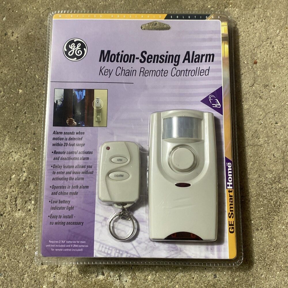 GE Personal Security Motion Sensing Alarm Entry Chime With Remote